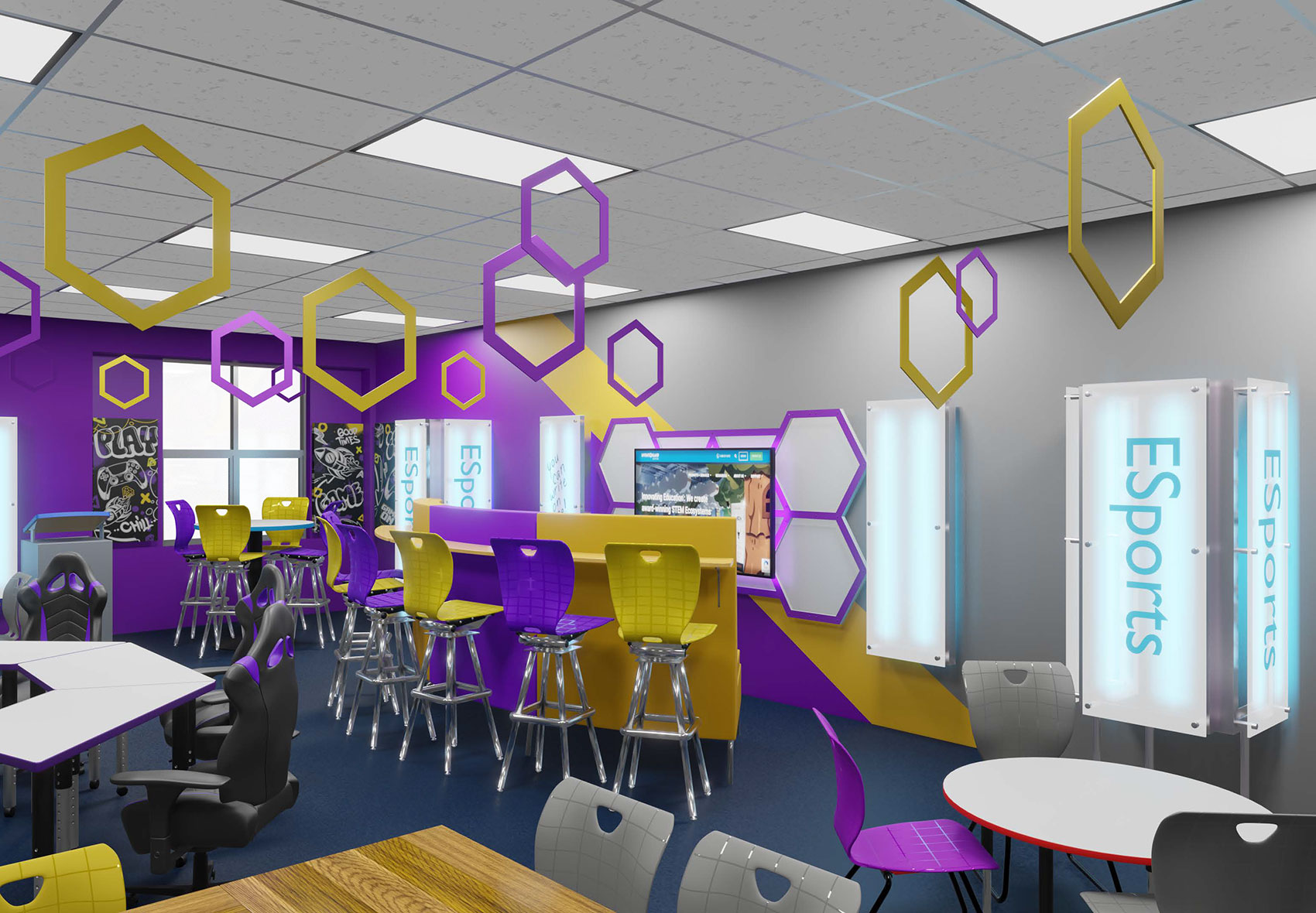 eSports Rooms immersive space classroom